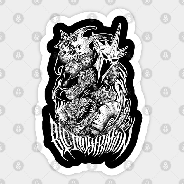 Witch King Of Angmar Sticker by btcillustration